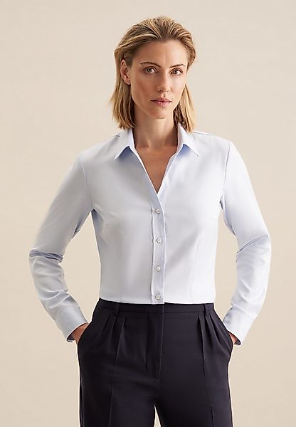 seidensticker Hemdbluse Schwarze Rose Langarm Kragen günstig online kaufen
