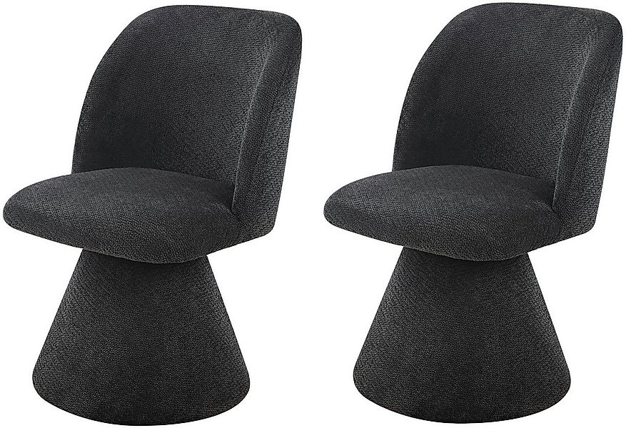 HELA Drehstuhl BARI II (Set, 2 St), 360° drehbar, Polsterfuß, Webstoff, fes günstig online kaufen