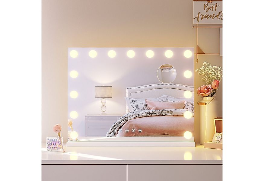 SONNI Kosmetikspiegel Dreifarbiger LED-Kosmetikspiegel mit Bluetooth und US günstig online kaufen