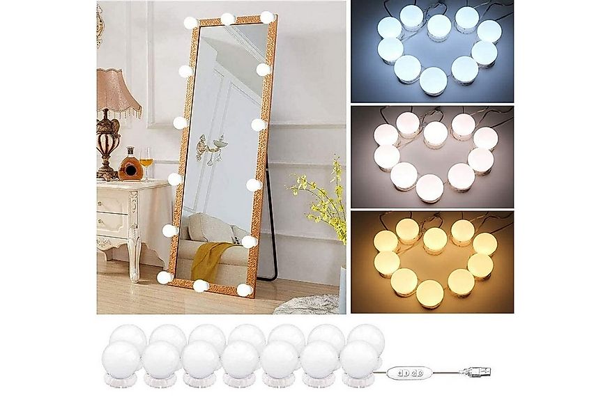 zggzerg LED-Lichtspiegel Led Spiegelleuchte,3 Farbmodi Schminktisch Leuchte günstig online kaufen