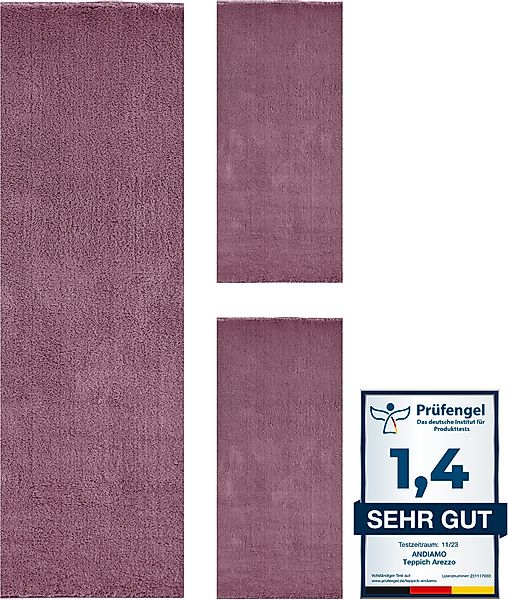 Andiamo Bettumrandung »Arezzo«, (1 tlg.), Uni Farben, weicher Flor, waschba günstig online kaufen