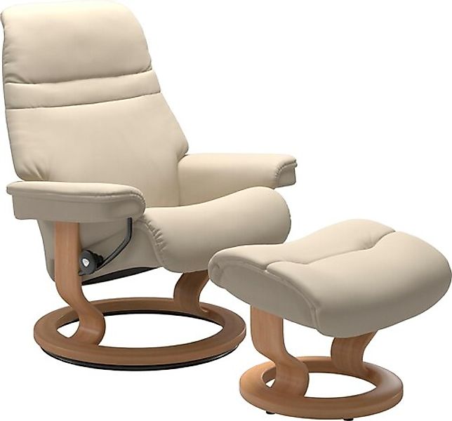Stressless® Relaxsessel »Sunrise« Relaxsessel mit Hocker, mit Classic Base, günstig online kaufen