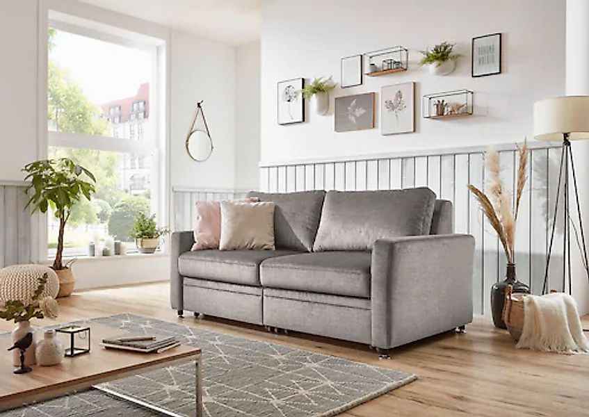 Die PlanBar Schlafsofa "MP-PD19021" mit Längsschläferfunktion 80 bzw. 160x2 günstig online kaufen