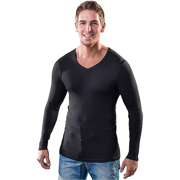 HERMKO Unterziehshirt 164680 Herren langarm Shirt günstig online kaufen