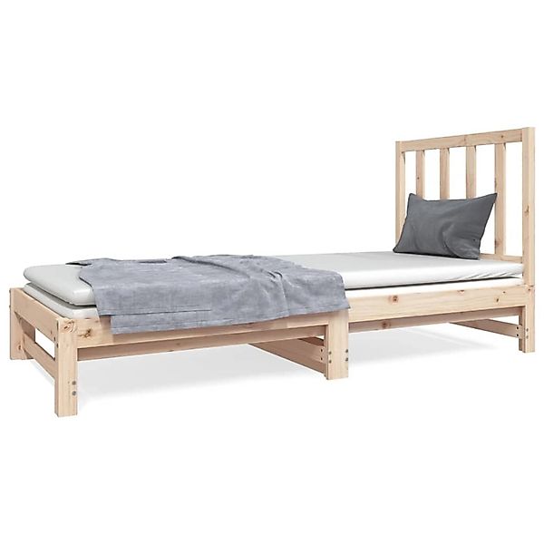 Vidaxl Tagesbett Ausziehbar 2x(90x190) Cm Massivholz Kiefer günstig online kaufen