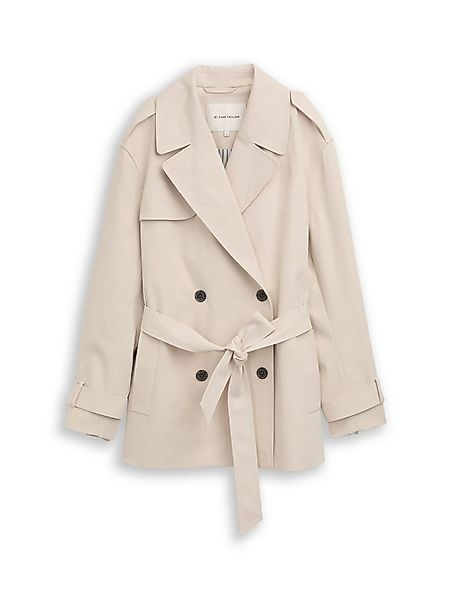 TOM TAILOR Langmantel Trenchcoat aus wasserabweisendem Material günstig online kaufen