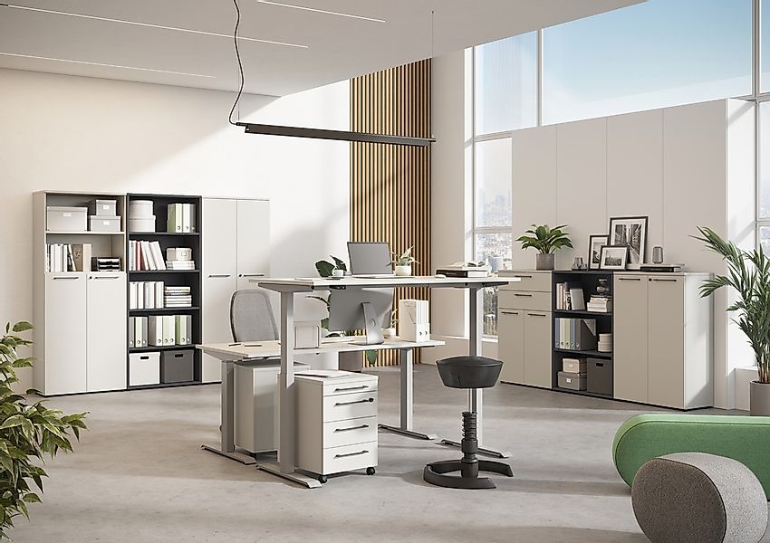 GERMANIA Büromöbel-Set »Agenda« 2-tlg., 2 Stk. tlg. Set bestehend aus höhen günstig online kaufen