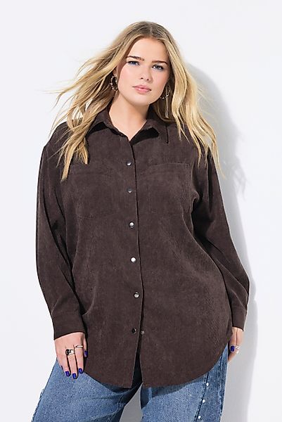 Studio Untold Hemdbluse Cord-Hemd Stretch oversized günstig online kaufen