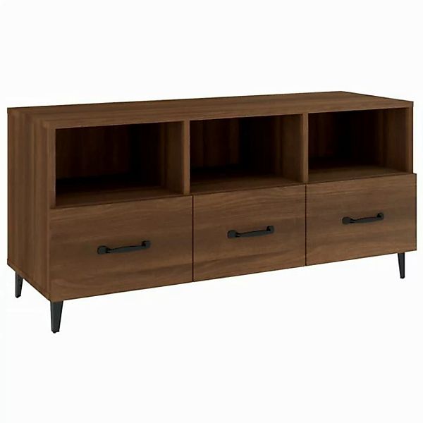 vidaXL TV-Schrank TV-Schrank Braun Eichen-Optik 102x35x50 cm Holzwerkstoff günstig online kaufen