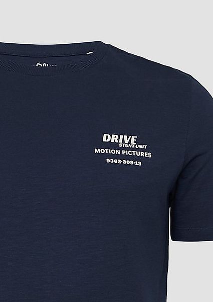 s.Oliver Kurzarmshirt Crewneck-T-Shirt mit Front- und Rückenprint günstig online kaufen