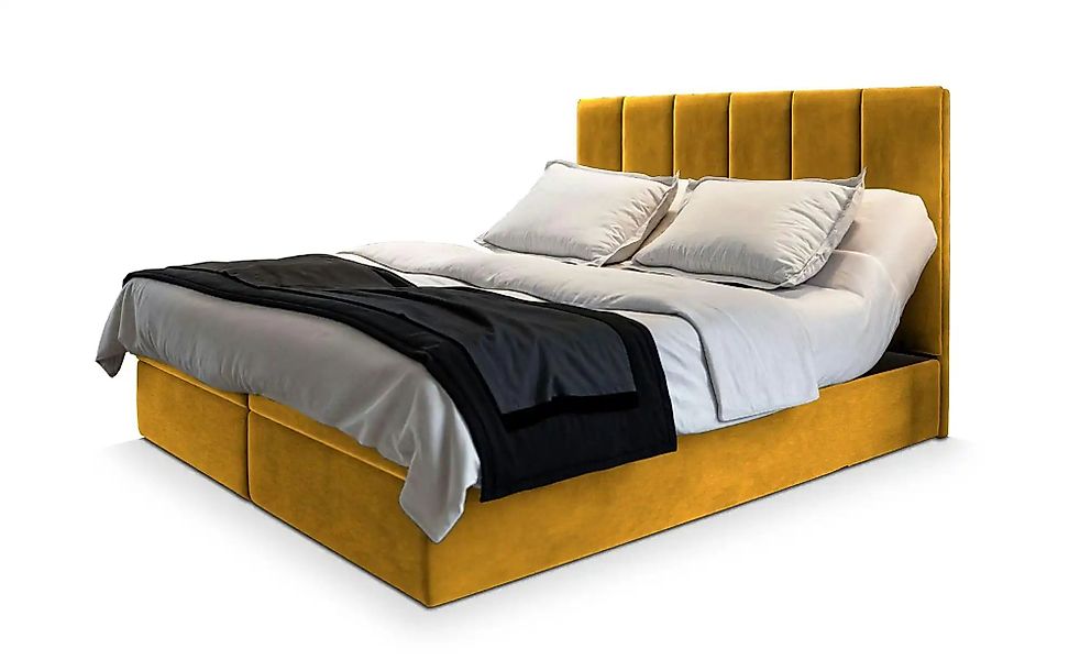 MASSENO Boxbett mit Bettkasten Barino ¦ gelb ¦ Maße (cm): B: 180 H: 98 Bett günstig online kaufen