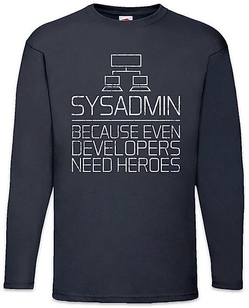 Urban Backwoods Langarmshirt Sysadmin Even Developers Need Heroes Langarm T günstig online kaufen