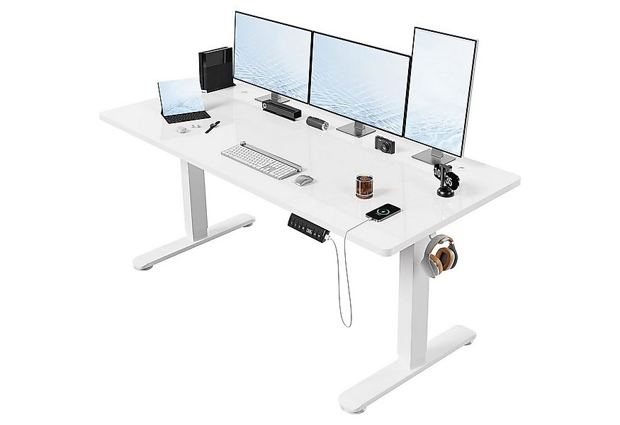 HOMALL Schreibtisch Höhenverstellbarer Elektrisch Schreibtisch, Vierteilige günstig online kaufen