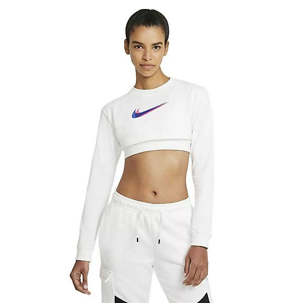Nike Sportswear Crop Print Langarm-t-shirt L White günstig online kaufen