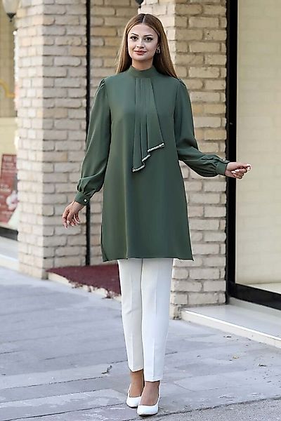 fashionshowcase Longtunika Damen Bluse langärmelig mit günstig online kaufen
