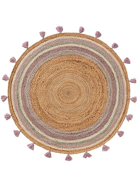 benuta Kinderteppich Lovis, rund, Höhe: 5 mm, Kunstfaser, Berber, Ethno-Sty günstig online kaufen