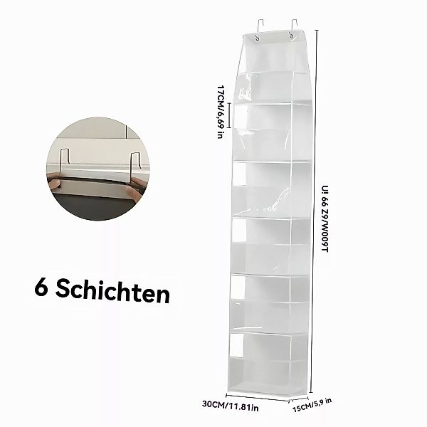 PODOFO Hängeregal Handtaschen Organizer Hängend, 6-Taschen günstig online kaufen
