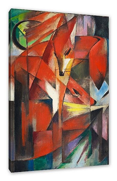 Pixxprint Leinwandbild Franz Marc - Füchse, Franz Marc - Füchse (1 St), Lei günstig online kaufen