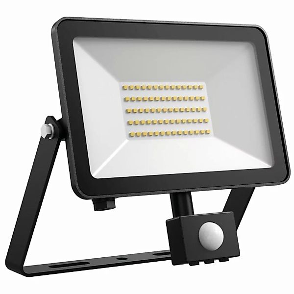 DOTLUX LED-Strahler FLOORslim-sensor 50W 3000K schwarz mit Bewegungsmelder günstig online kaufen