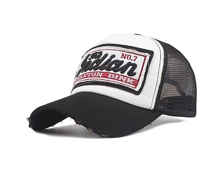 Sporty Trucker Cap Indian Vintage Distressed Trucker Mesh Baseballcap im vi günstig online kaufen