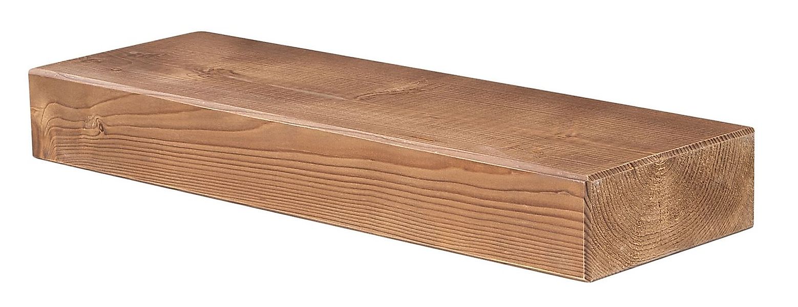 Levandeo® Wandregal, levandeo Wandregal Holz Massiv 60x20cm Eiche Farbig Wa günstig online kaufen