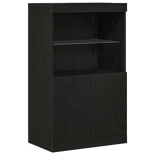 vidaXL Sideboard Schwarz 60 x 37 x 100 cm Holzwerkstoff 863035 günstig online kaufen