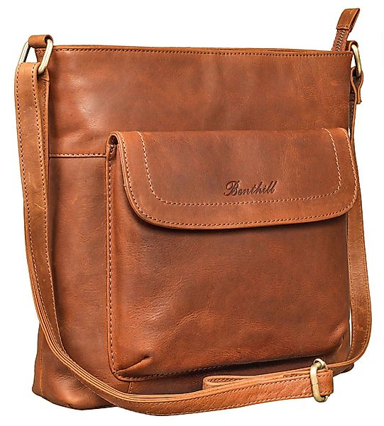 Benthill Umhängetasche Damen Echt Leder Shopper günstig online kaufen