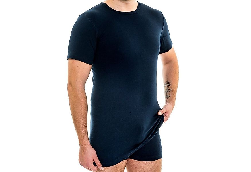 HERMKO Unterziehshirt 3847 Herren extralanges kurzarm Shirt (10cm) Unterhem günstig online kaufen