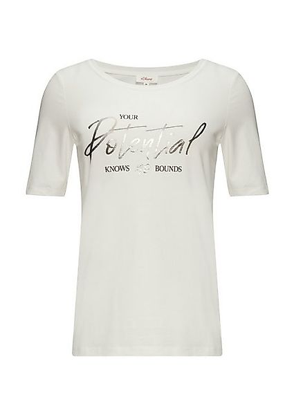 s.Oliver Kurzarmshirt T-Shirt mit Frontprint im günstig online kaufen