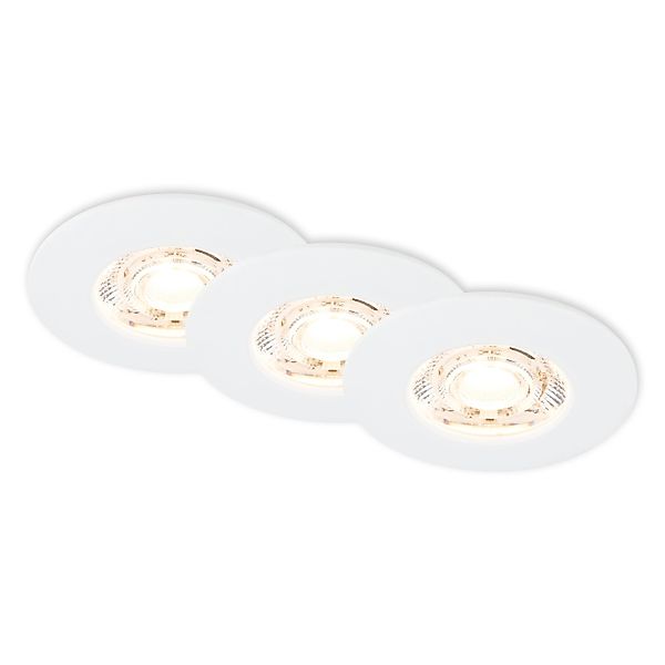 Briloner LED Bad Einbaustrahler IP44 Warmweißes Licht Weiß günstig online kaufen