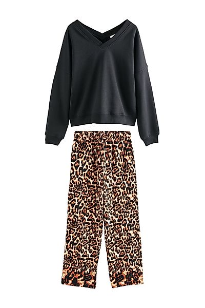 Next Pyjama Flanell-Pyjama mit Sweatshirt aus günstig online kaufen