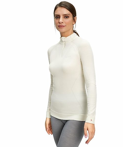FALKE Damen Langarmshirt Wool-Tech, XL, Weiß, Uni, Schurwolle, 33210-204005 günstig online kaufen