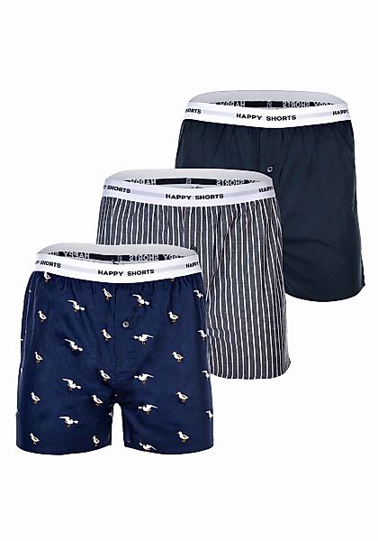 HAPPY SHORTS Webboxer "Web-Boxershorts 3er Pack" günstig online kaufen