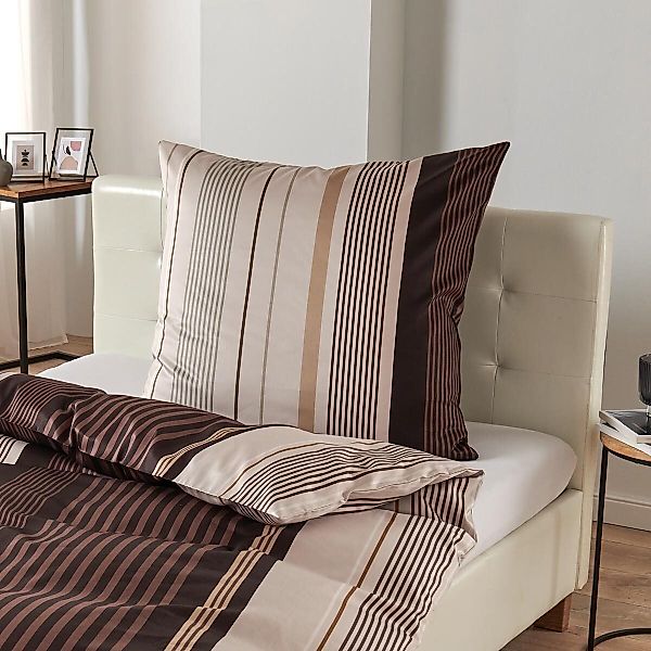 TRAUMSCHLAF Bettwäsche Streifen, Mako Satin, 2 günstig online kaufen
