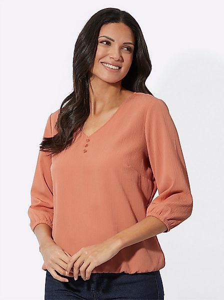 Sieh an! Klassische Bluse Schlupfbluse 3/4-Arm günstig online kaufen