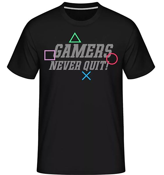 Gamers Never Quit · Shirtinator Männer T-Shirt günstig online kaufen