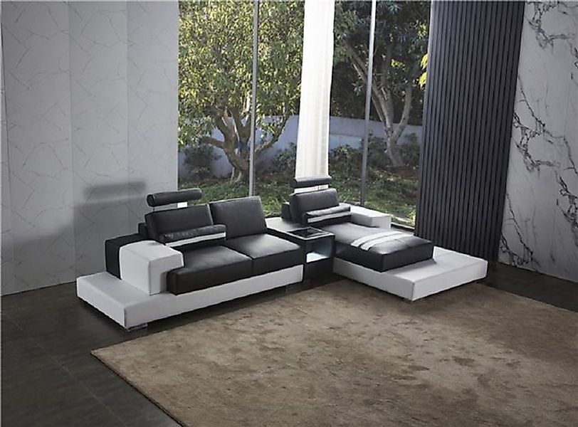 JVmoebel Ecksofa Wohnlandschaft Sofa Couch Polster Leder Eck Sofas Garnitur günstig online kaufen