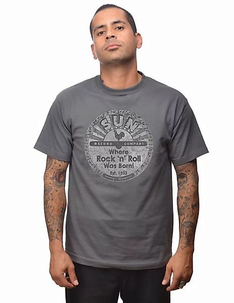 Steady Clothing T-Shirt Sun Records Distressed Grau günstig online kaufen