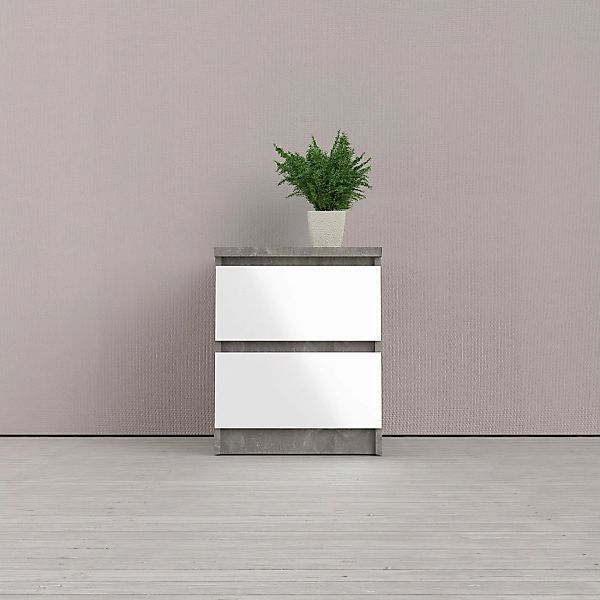 INOSIGN Nachttisch "Naia", Eleganter Nachttisch mit 2 Schubladen günstig online kaufen