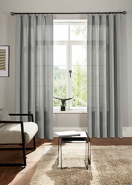 Bruno Banani Vorhang "Lagan" Kräuselband 2 Stk. tlg. 2-er Set, gewebt, Micr günstig online kaufen