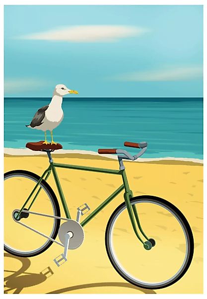 Poster Bike Sea günstig online kaufen