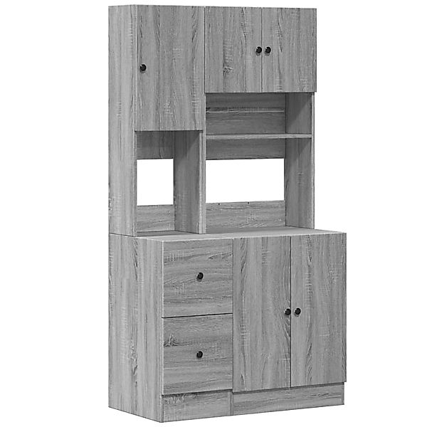 vidaXL Küchenschrank Grau Sonoma 95x50x180 cm Holzwerkstoff 3276537 günstig online kaufen