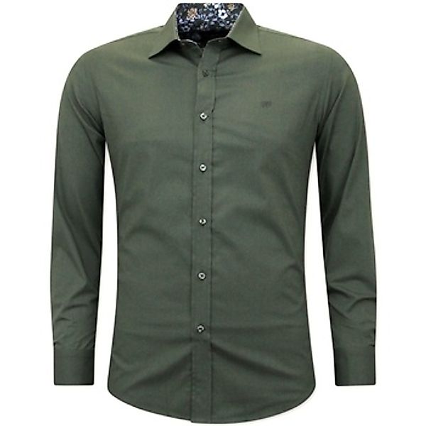 Gentile Bellini  Hemdbluse Slim Hemd Grun günstig online kaufen