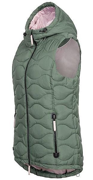 SUBLEVEL Steppweste Damen mit Kapuze Waistcoat Bodywarmer Waistcoat kurze W günstig online kaufen