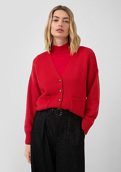 s.Oliver Cardigan Strickjacke Cardigan aus Wollmix mit Metall-Knöpfen günstig online kaufen