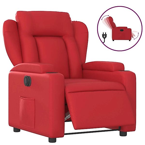 vidaXL Relaxsessel Elektrisch Rot Kunstleder 3204535 günstig online kaufen