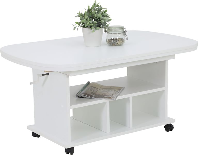 HELA Couchtisch, auf Rollen, höhenverstellbar und günstig online kaufen