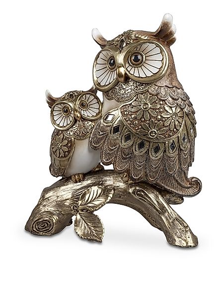 formano Dekofigur Dekofigur Eulenpaar LUXOR GOLD günstig online kaufen