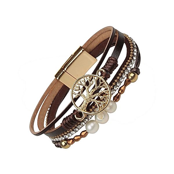 KARMA Armband Damen PU Leder mehrreihig günstig online kaufen