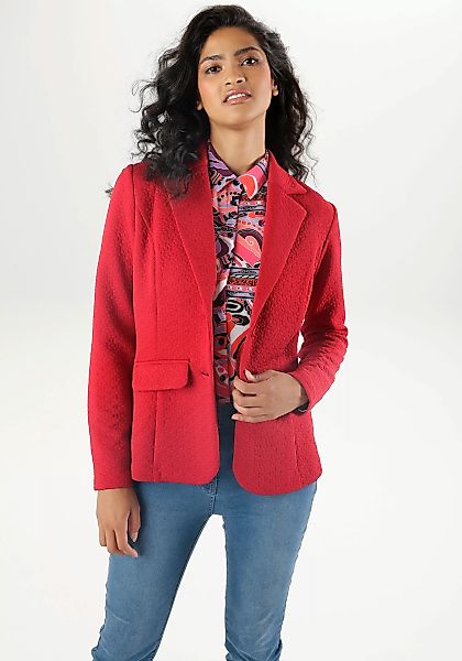 Aniston SELECTED Jerseyblazer, mit strukturiertem Muster günstig online kaufen